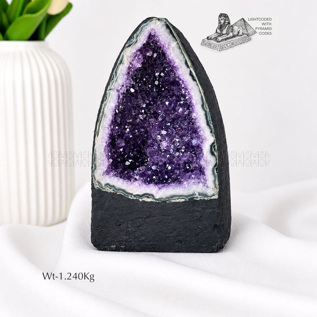 Crown Chakra Chamber Mini Amethyst cave