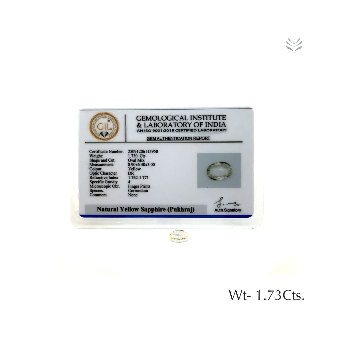 Yellow Sapphire - 1.73 Ct