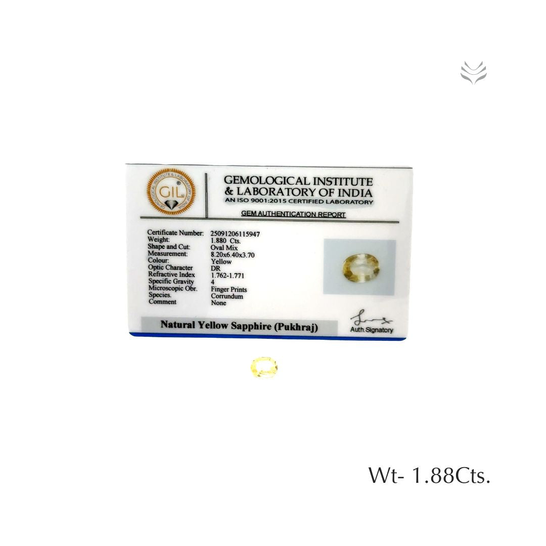 Yellow Sapphire - 1.88 Ct