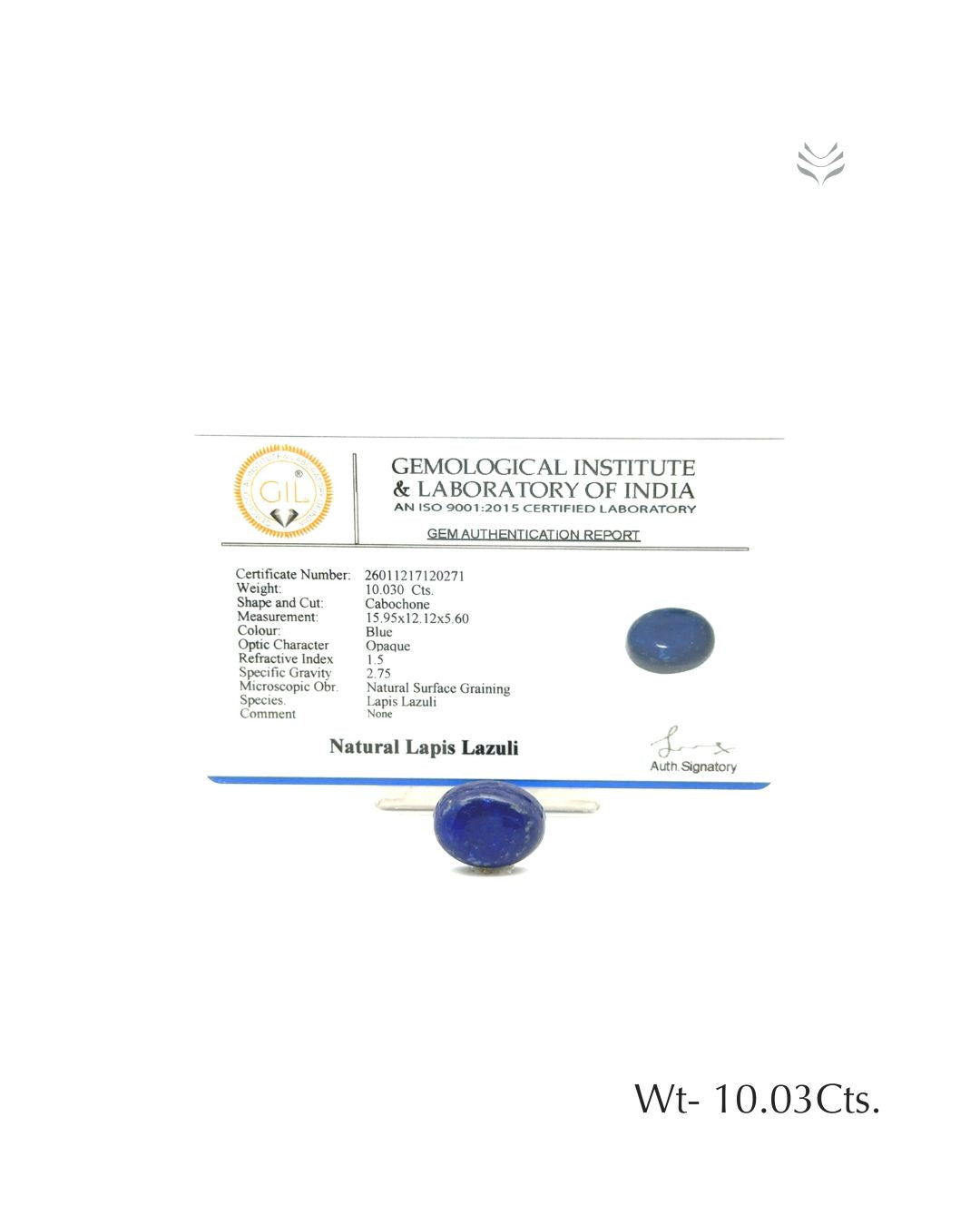 Lapis Lazuli - 10.03 Ct