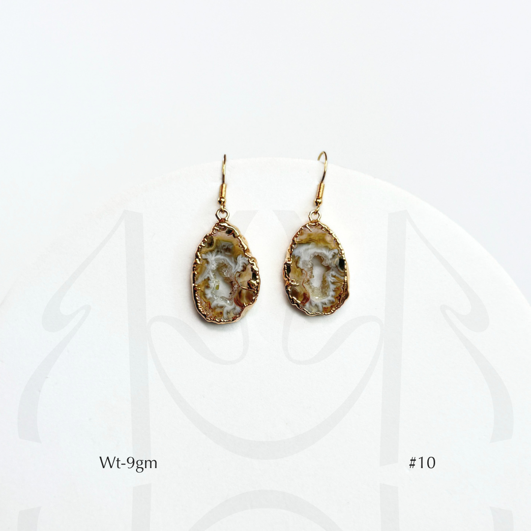 Peach Agate Earrings