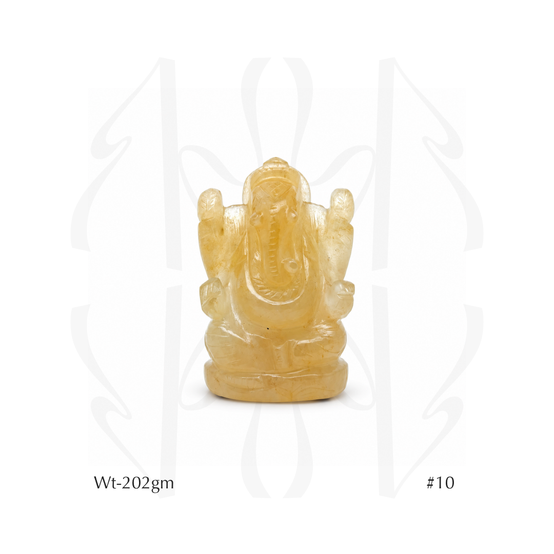 Yellow Aventurine Ganesha Idol