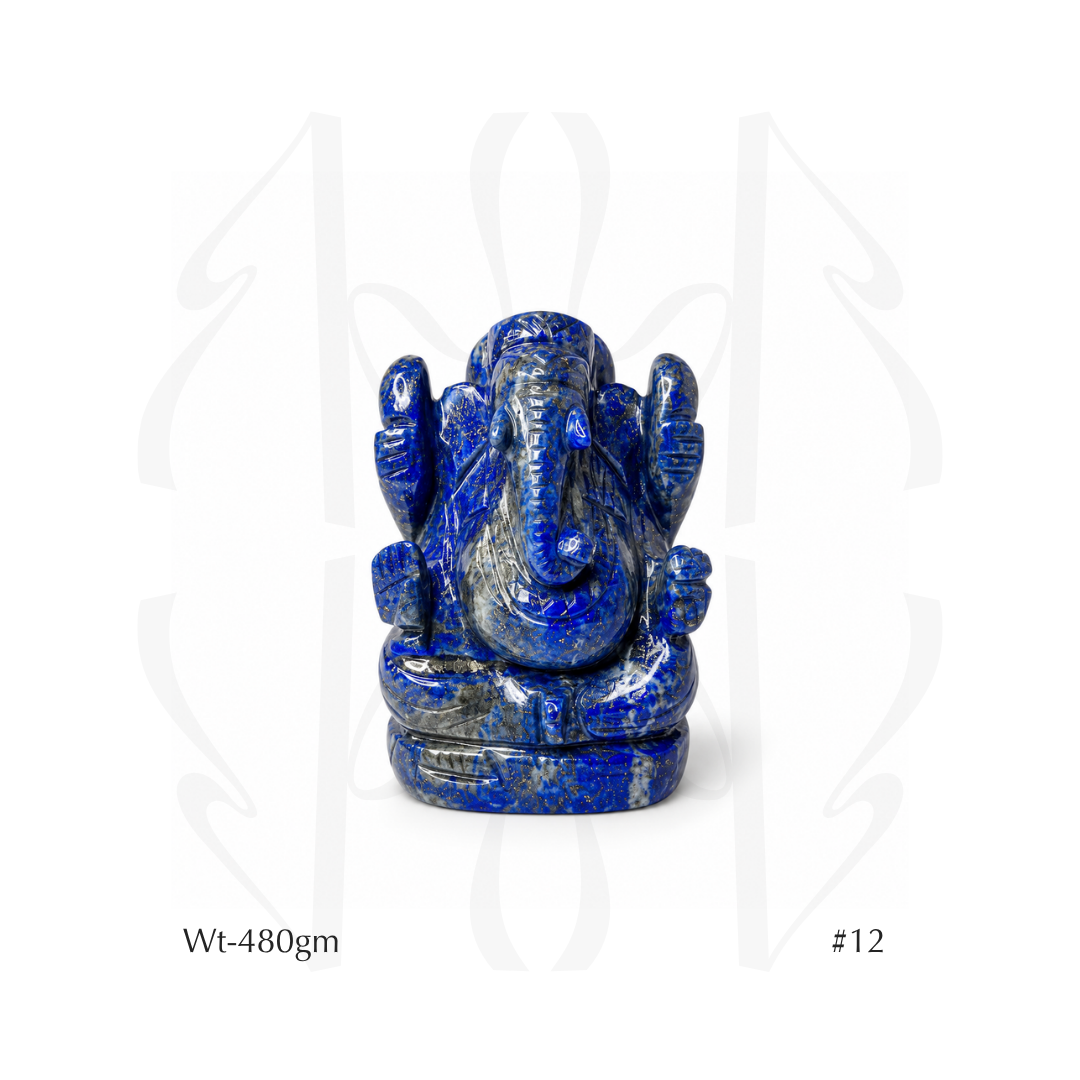 Lapis Lazuli Ganesha Idol