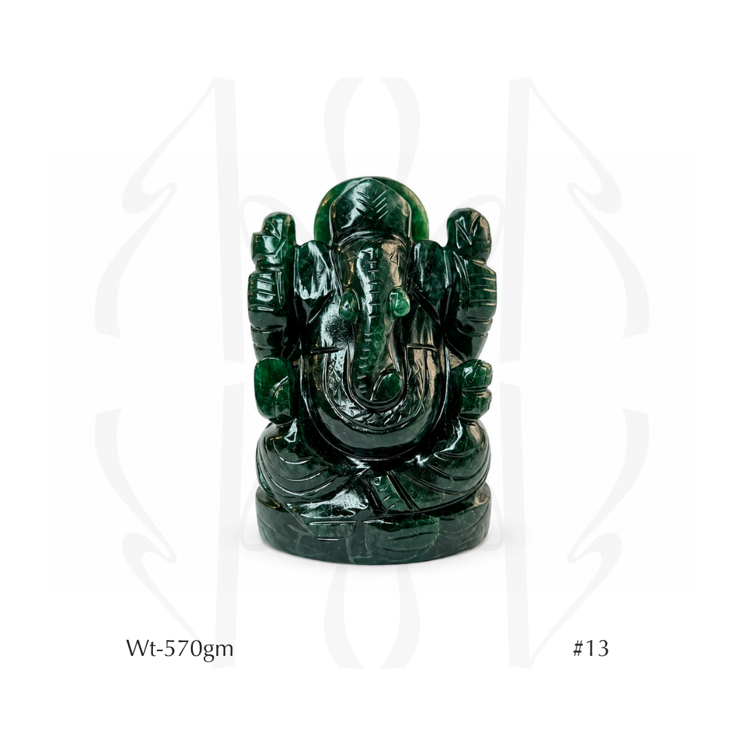 Green Aventurine Ganesha Idol