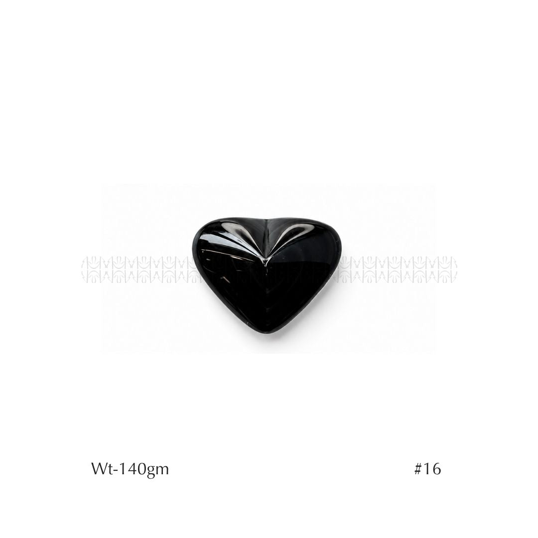 Rainbow Black Obsidian Hearts