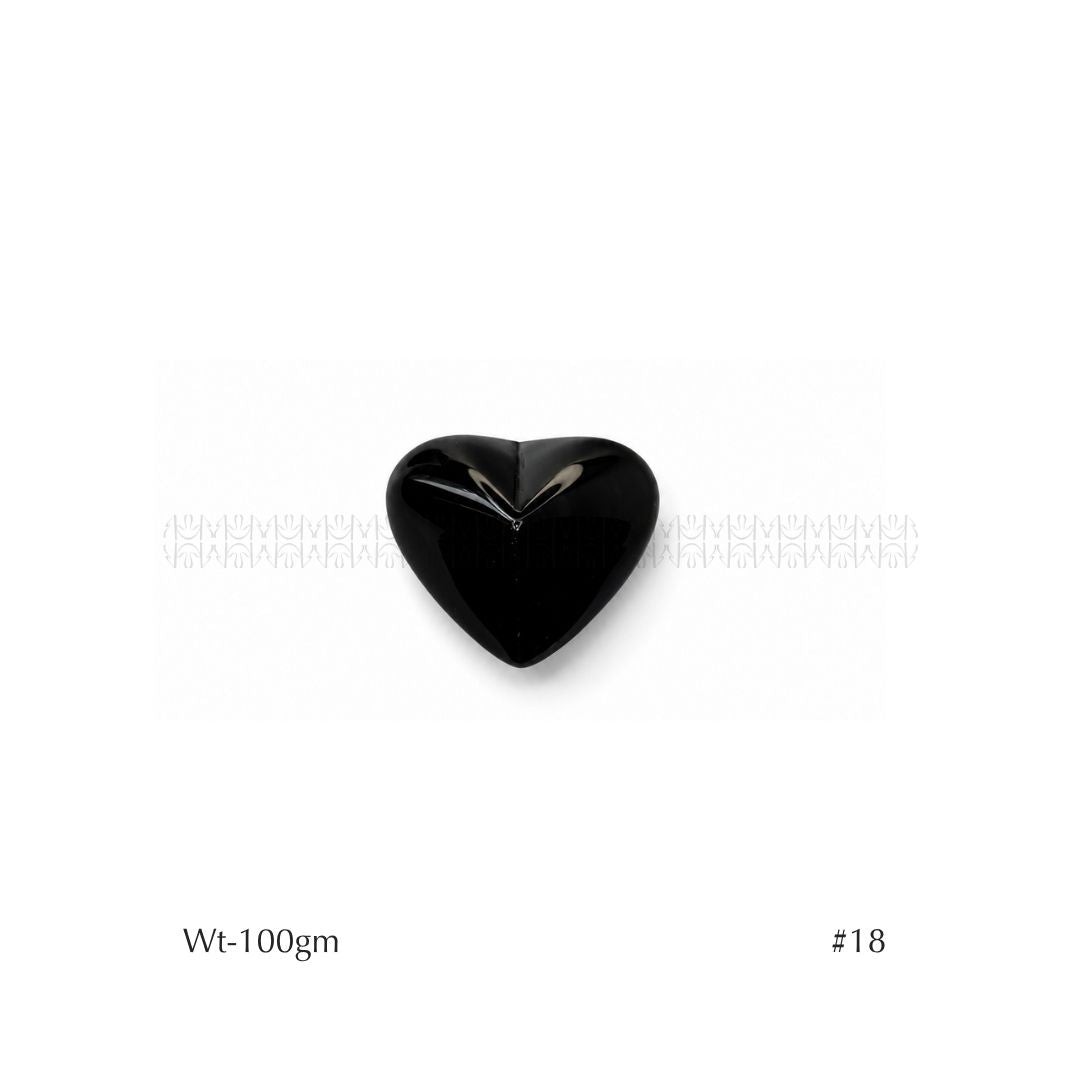 Rainbow Black Obsidian Hearts