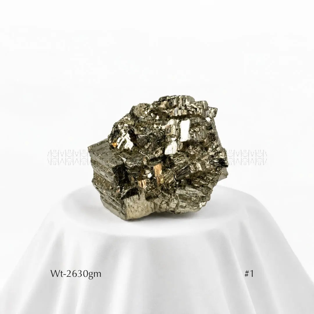 Wealth Attractor Peruvian Iron Pyrite Cluster