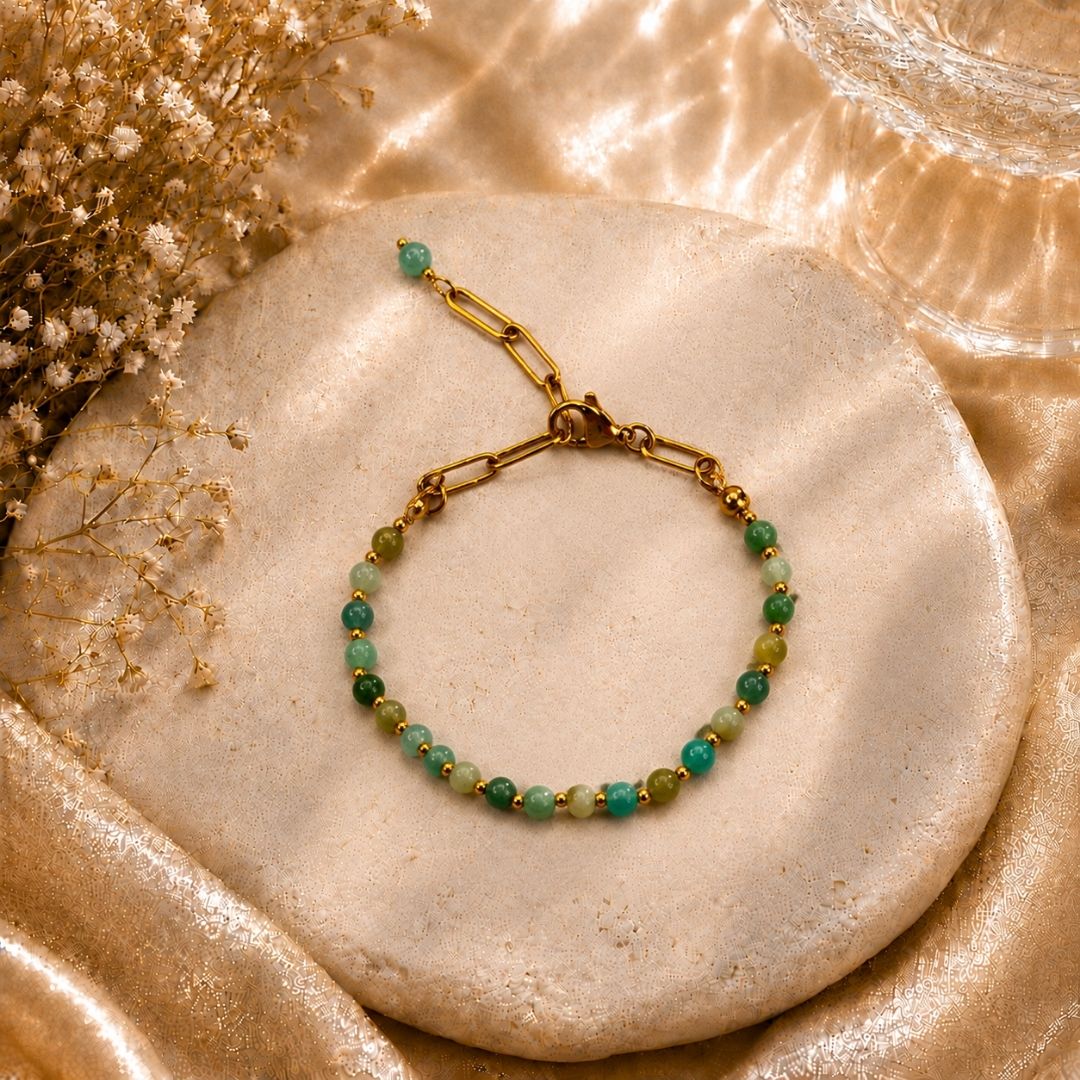 Amazonite Chain Adjustable Bracelet