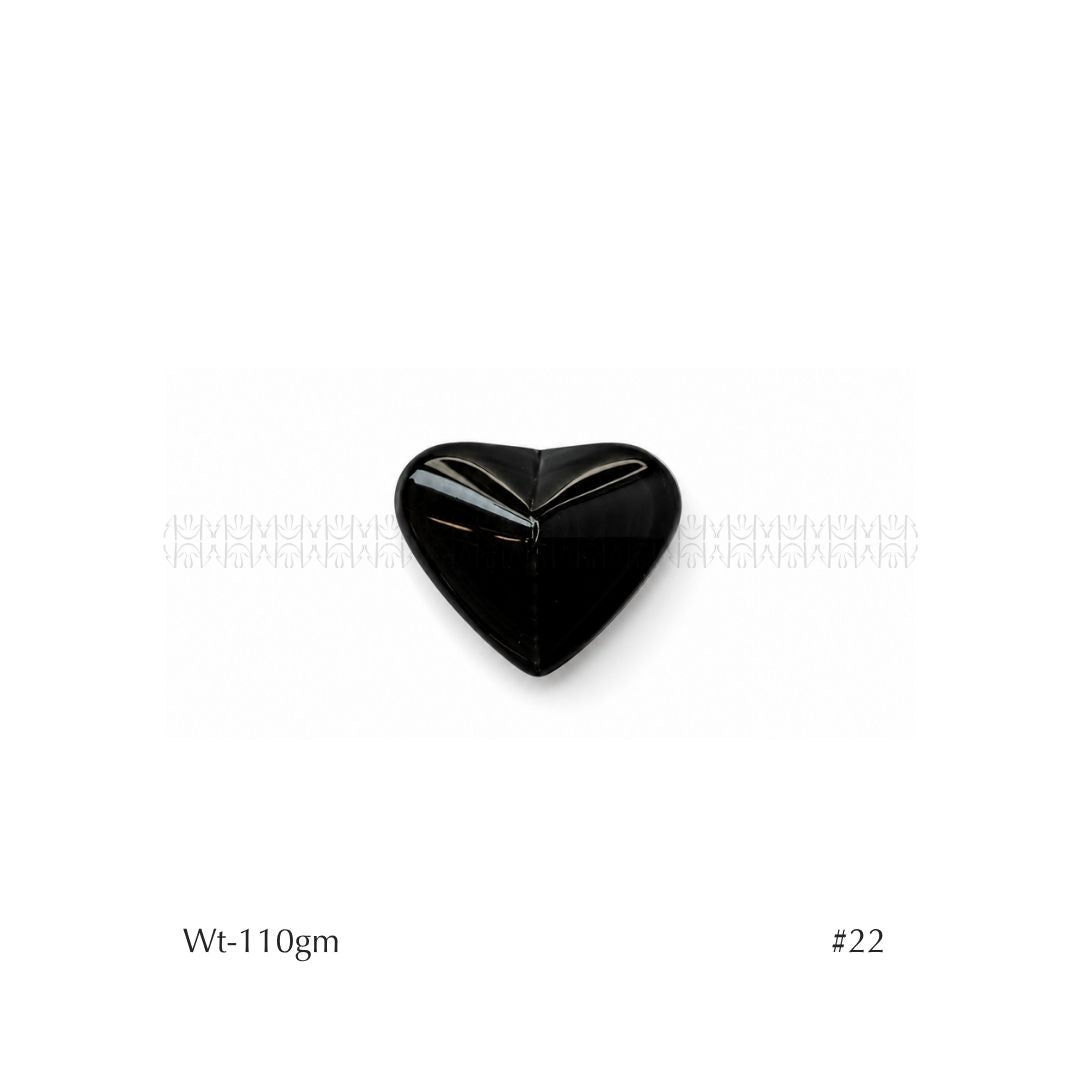 Rainbow Black Obsidian Hearts