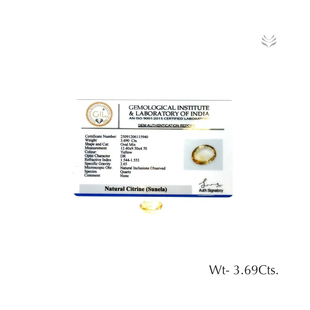 Citrine - 3.69 Ct