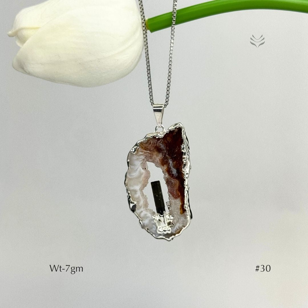 Anti Betrayal Geode Pendant