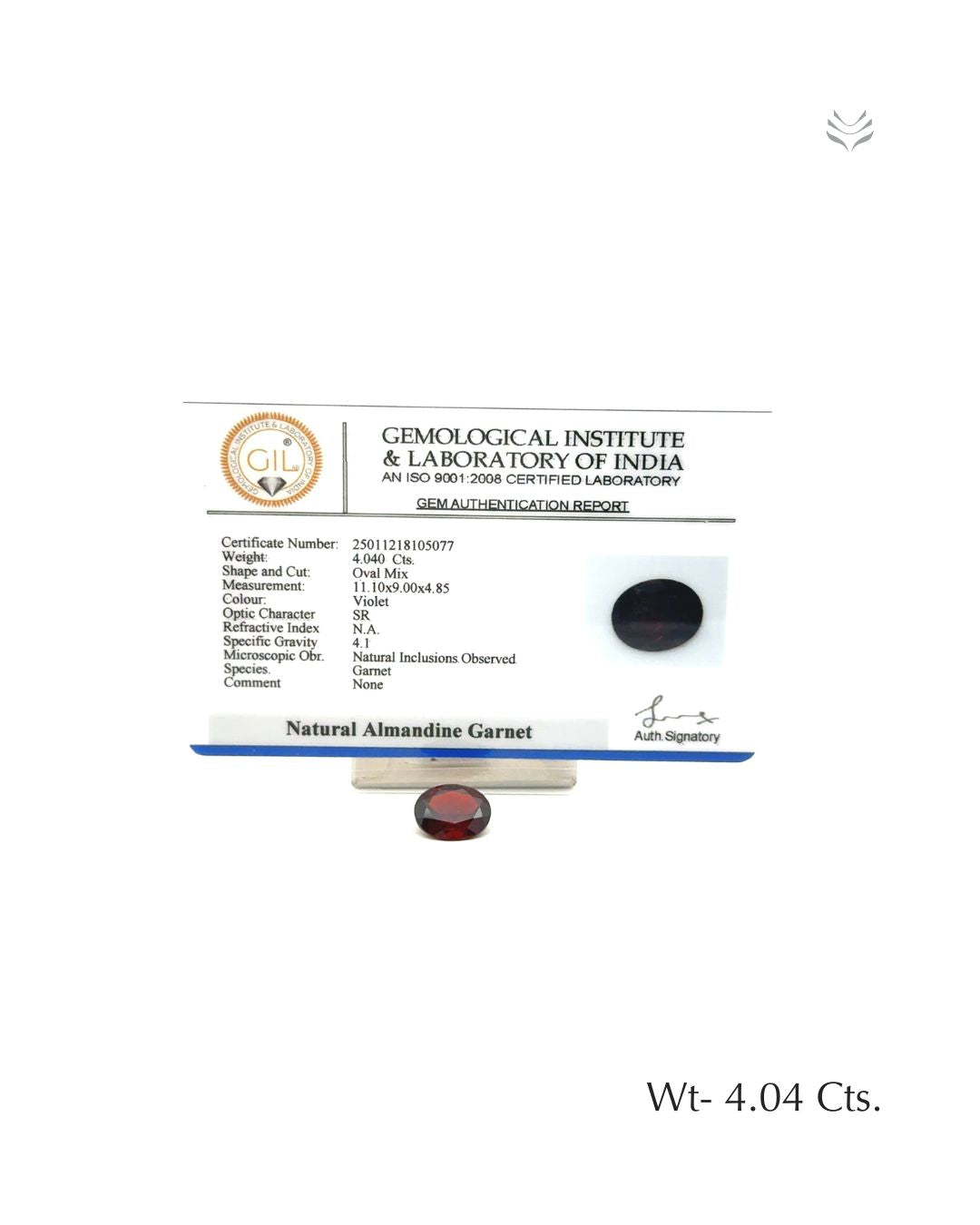 Mozambique Garnet - 4.04 Ct