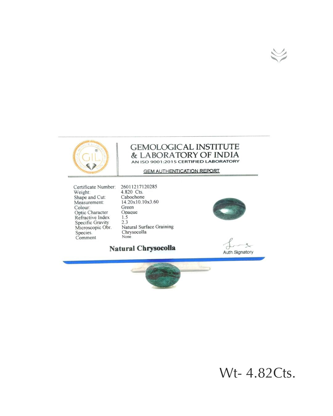 Chrysocolla - 4.82 Ct