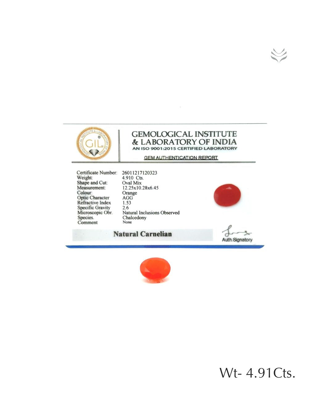 Carnelian - 4.91 Ct