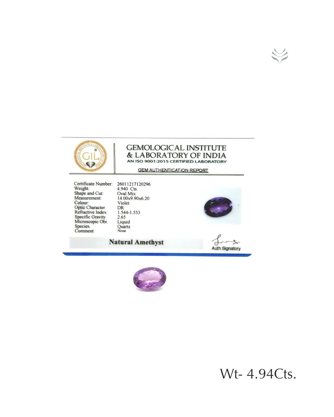 Natural Amethyst - 4.94 Ct