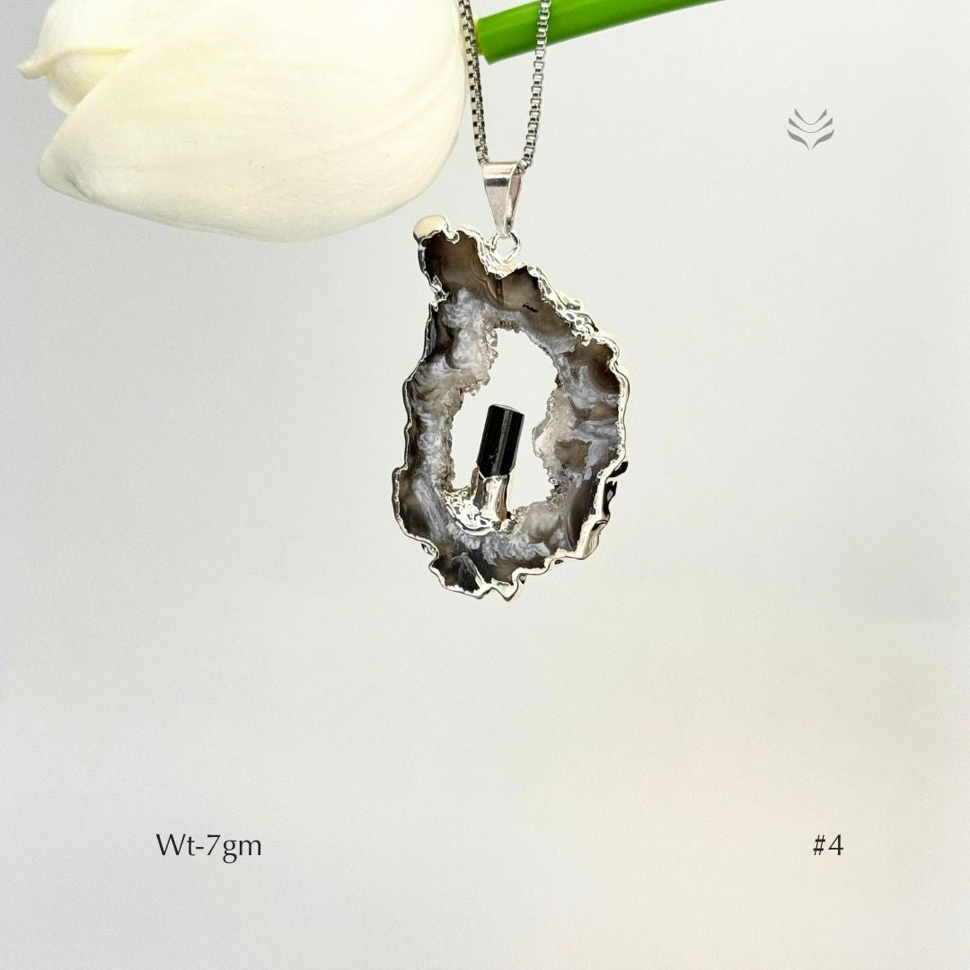 Anti Betrayal Geode Pendant
