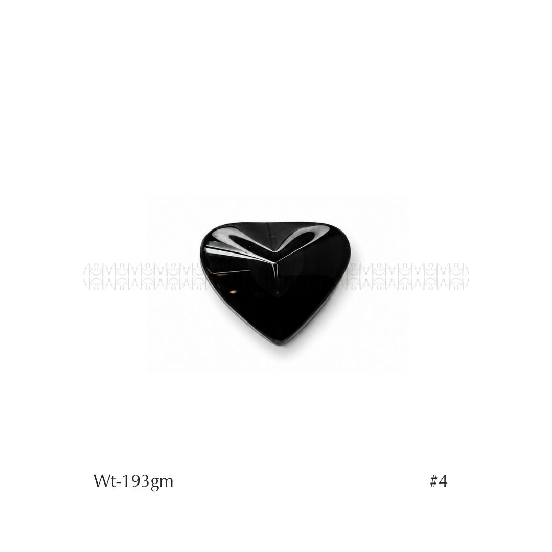 Rainbow Black Obsidian Hearts