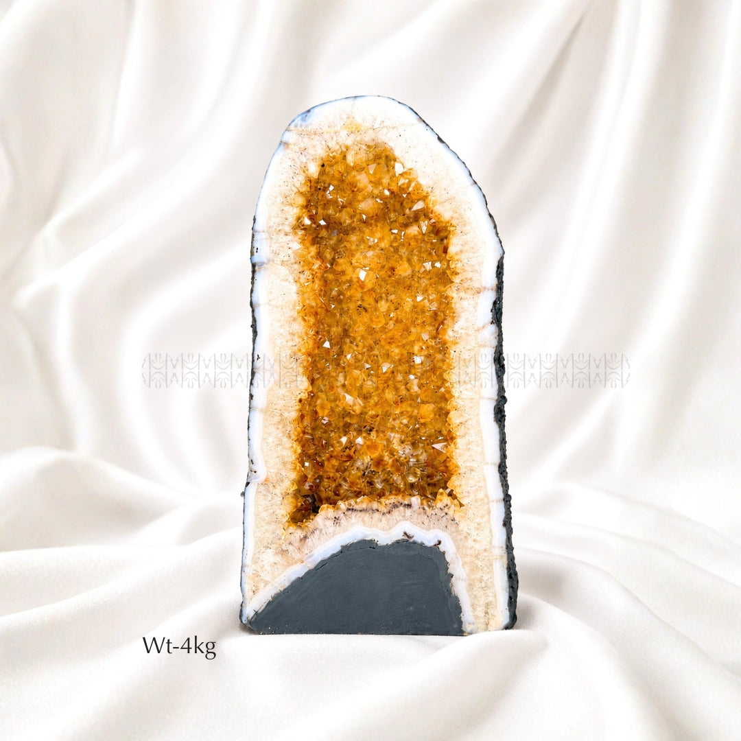 Citrine Geode - Golden Abundance