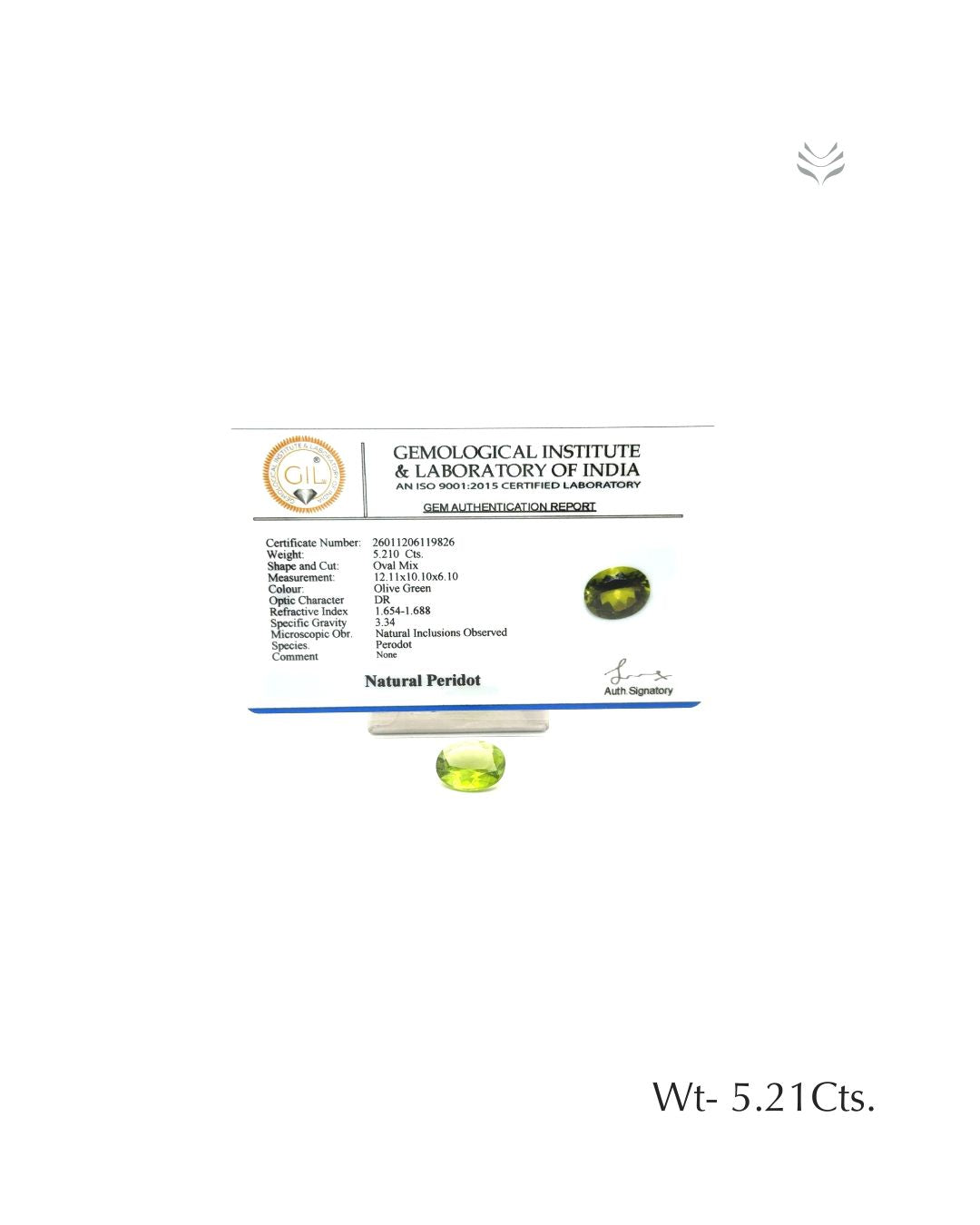 Peridot - 5.21 Ct