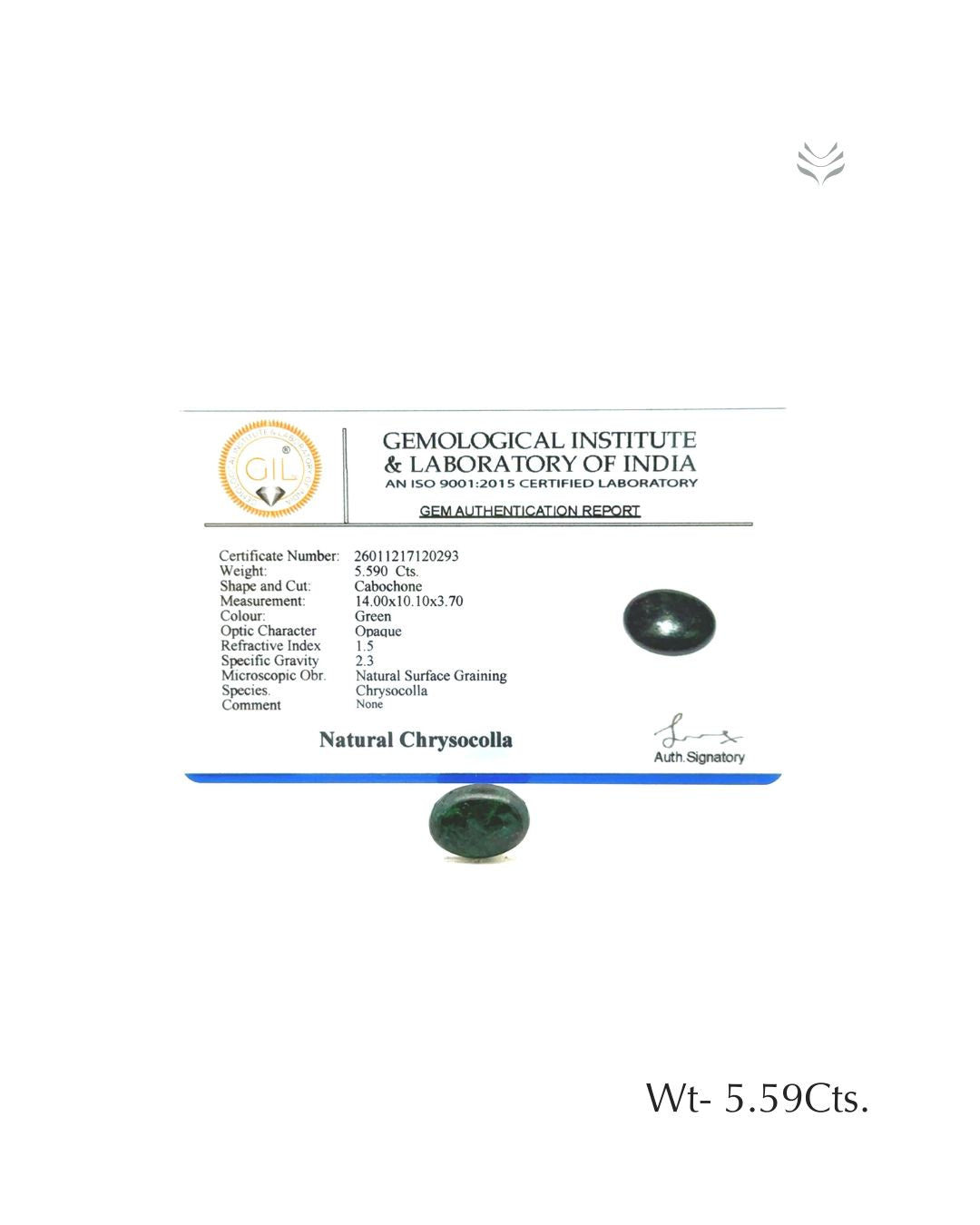 Chrysocolla - 5.59 Ct