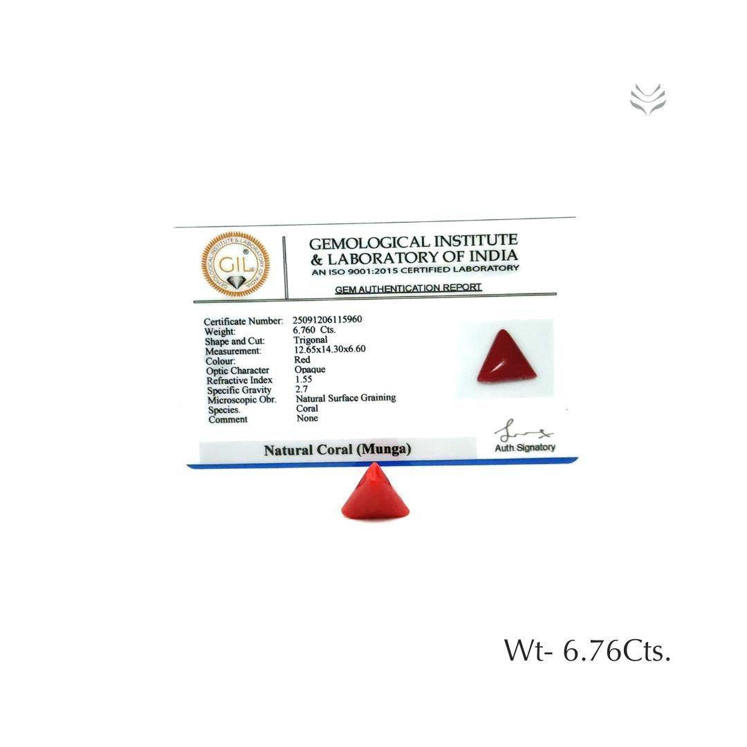 Red Coral - 6.76 CT