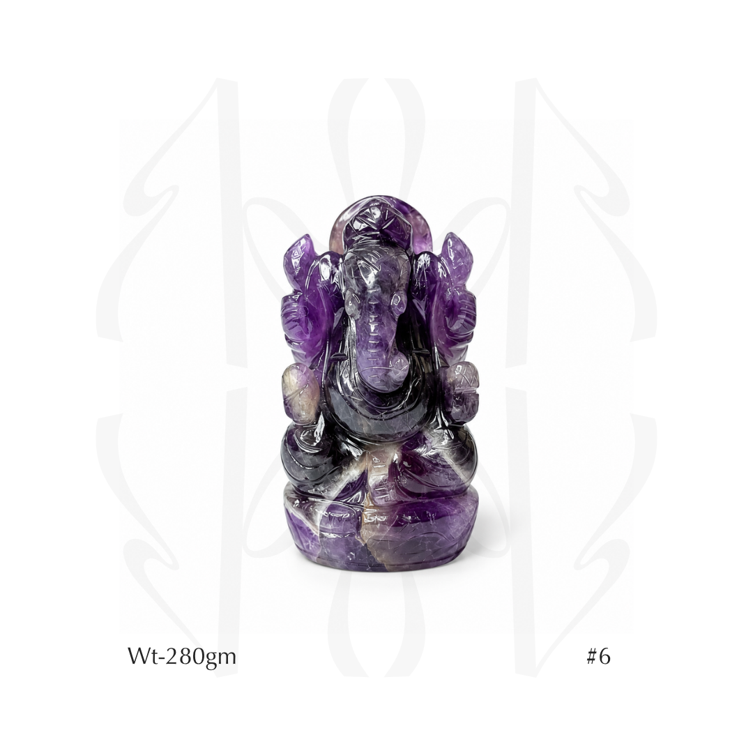 Amethyst Ganesha Idol