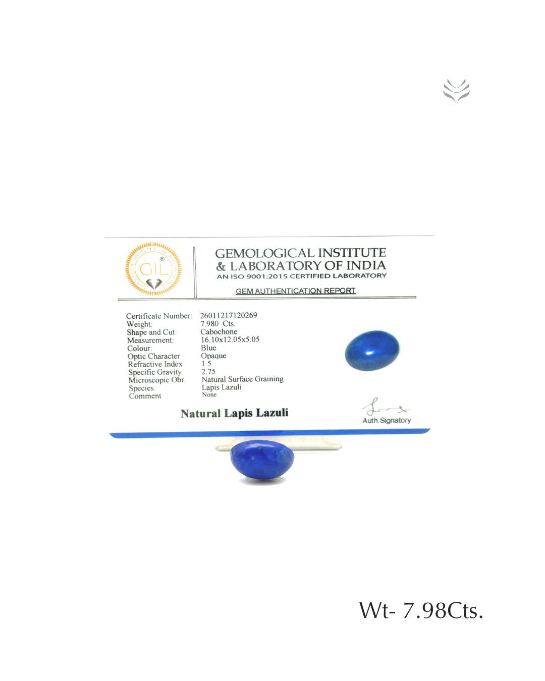 Lapis Lazuli - 7.98 Ct