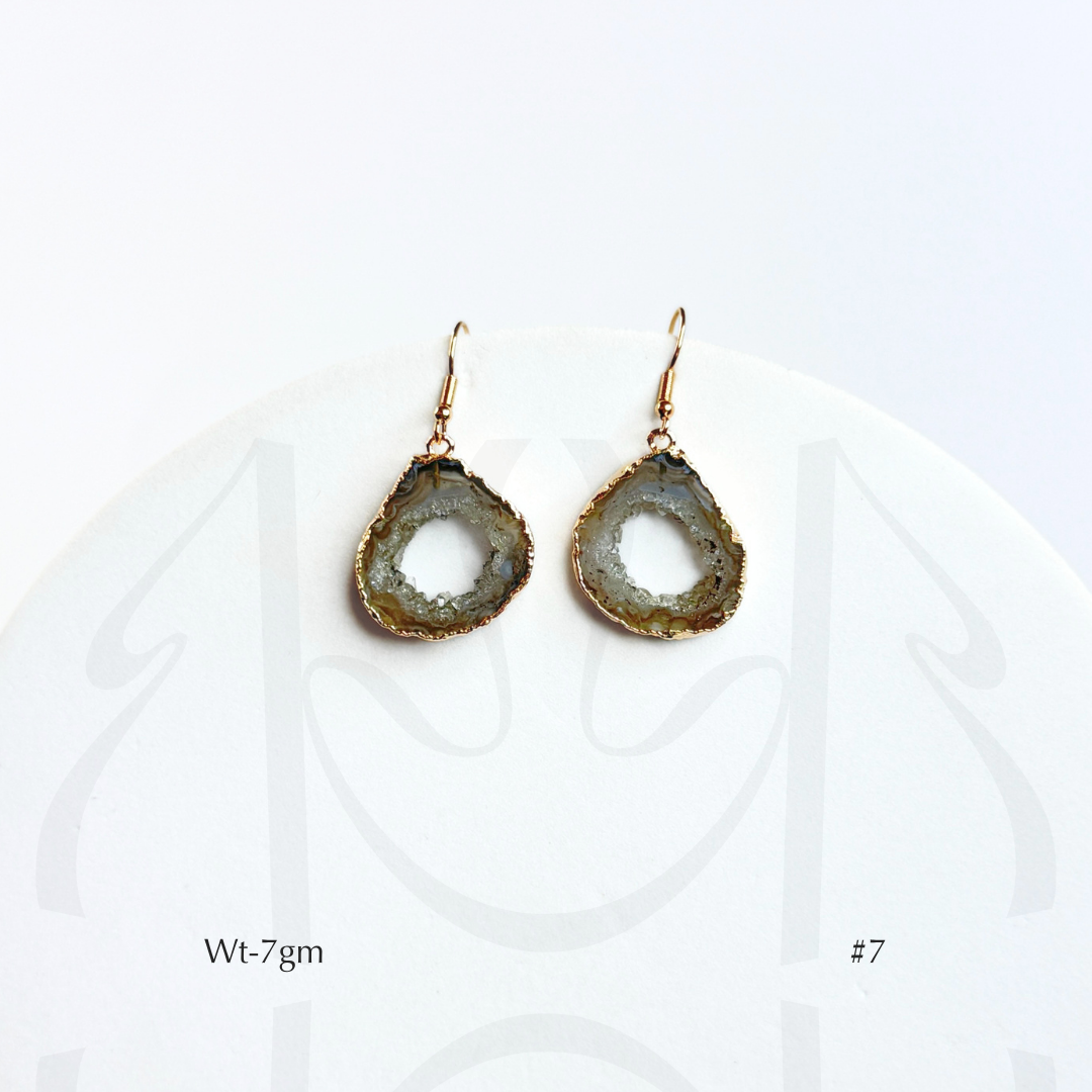 Peach Agate Earrings
