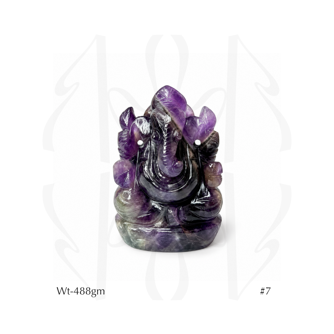 Amethyst Ganesha Idol