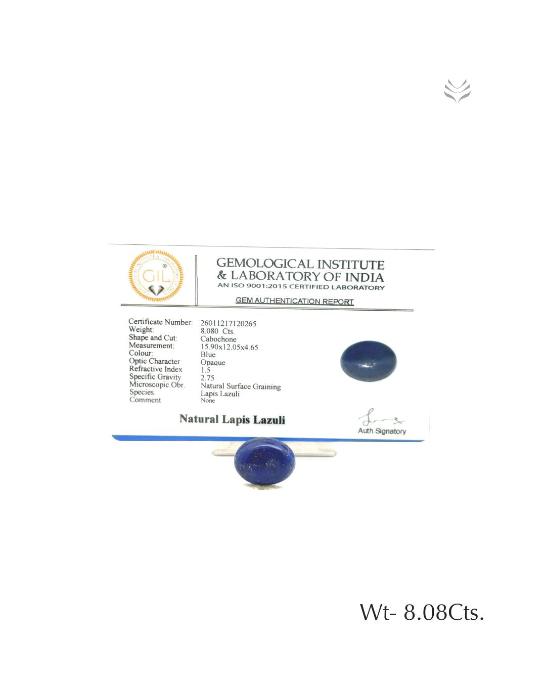 Lapis Lazuli - 8.08 Ct