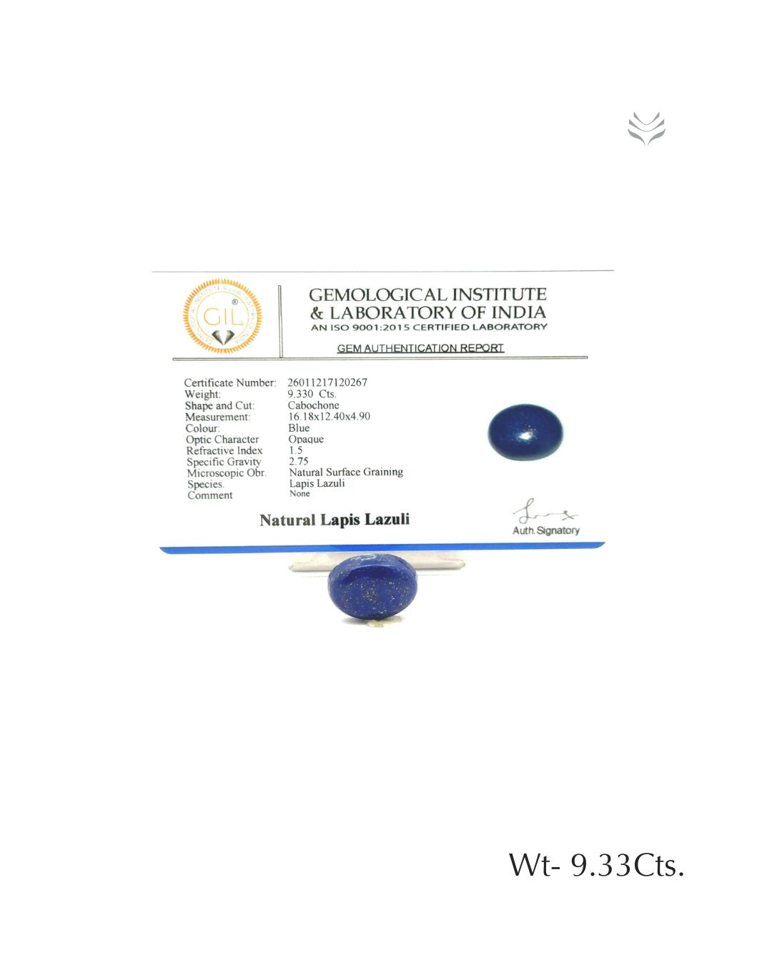 Lapis Lazuli - 9.33 Ct