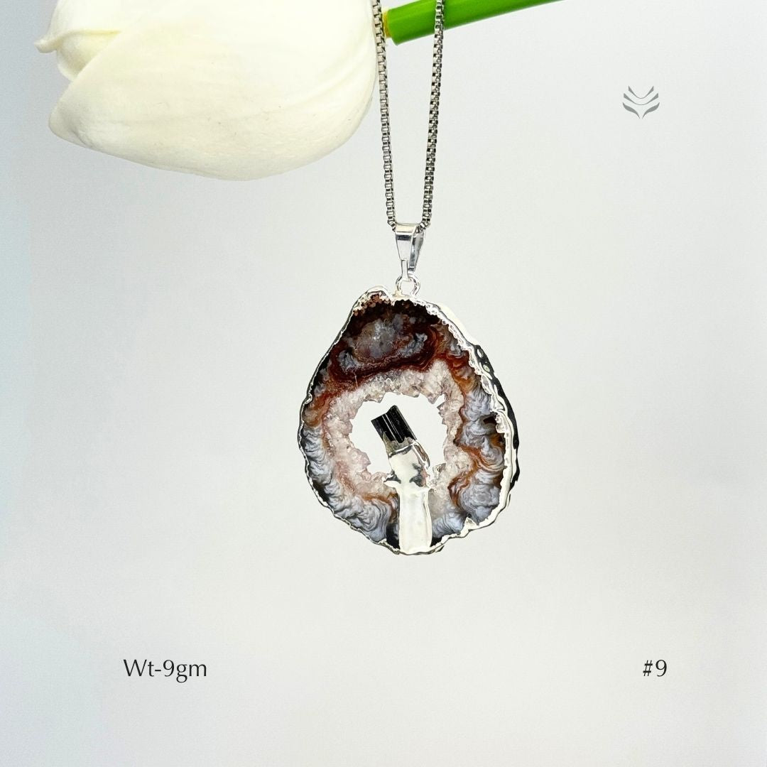 Anti Betrayal Geode Pendant