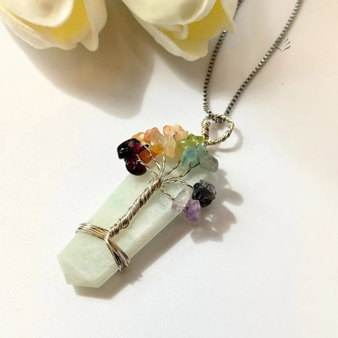 Amazonite Tree Of Life Pendant - LAST PIECE