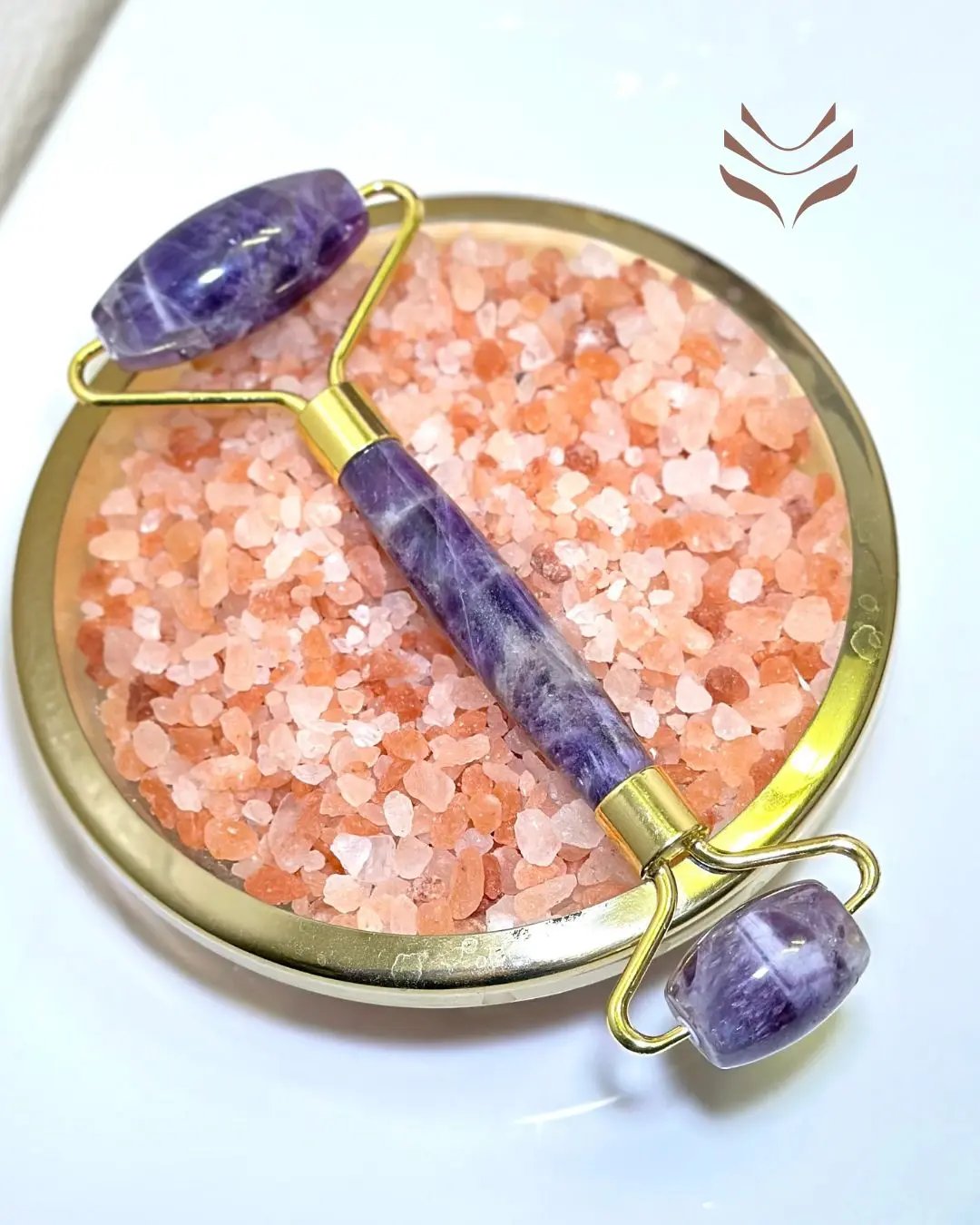 Amethyst Face Massage Roller for Skin Rejuvenation