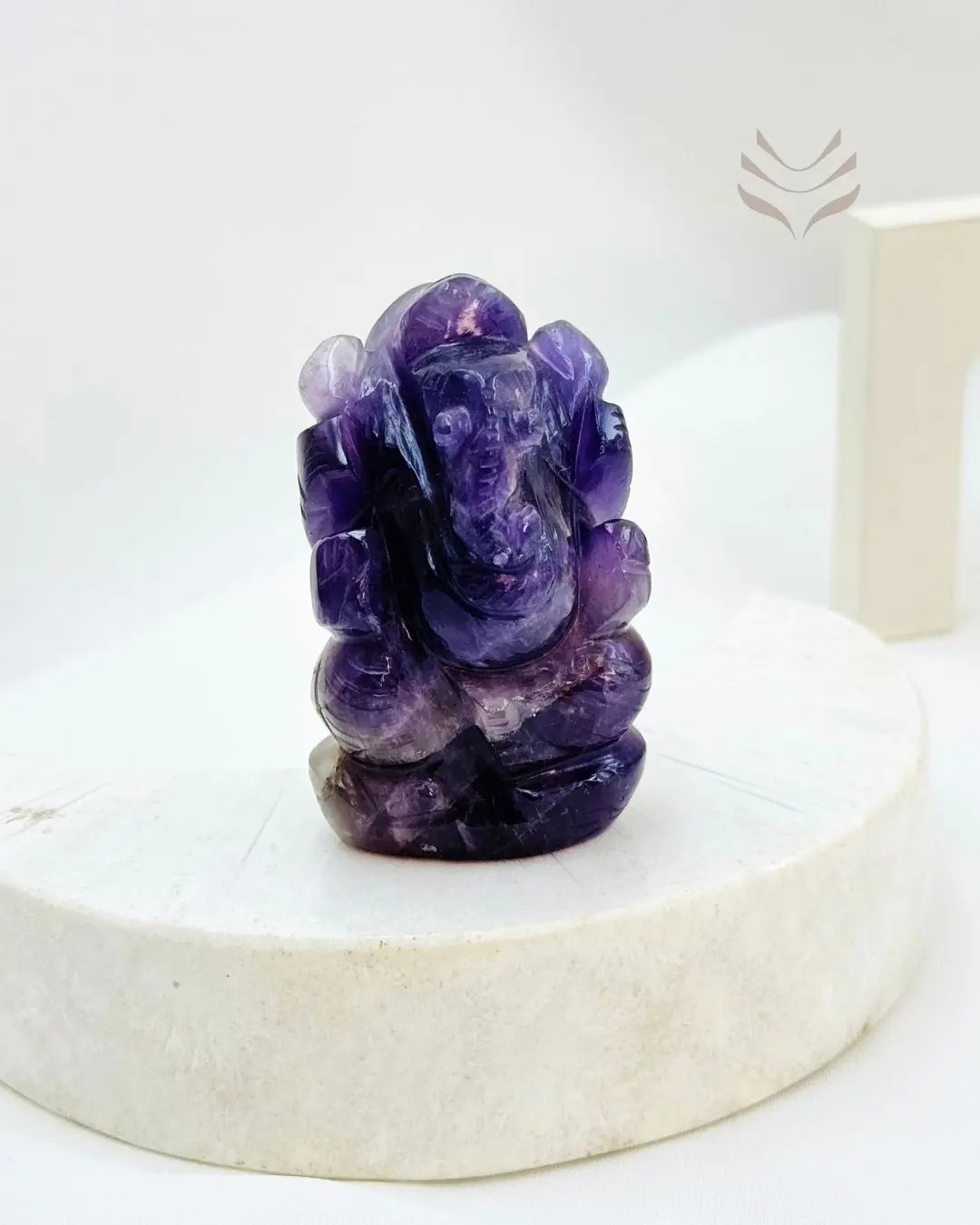 Amethyst Ganesha for Protection by Vani Kabir Studio – Crystal for Spiritual Protection and Good Fortune
