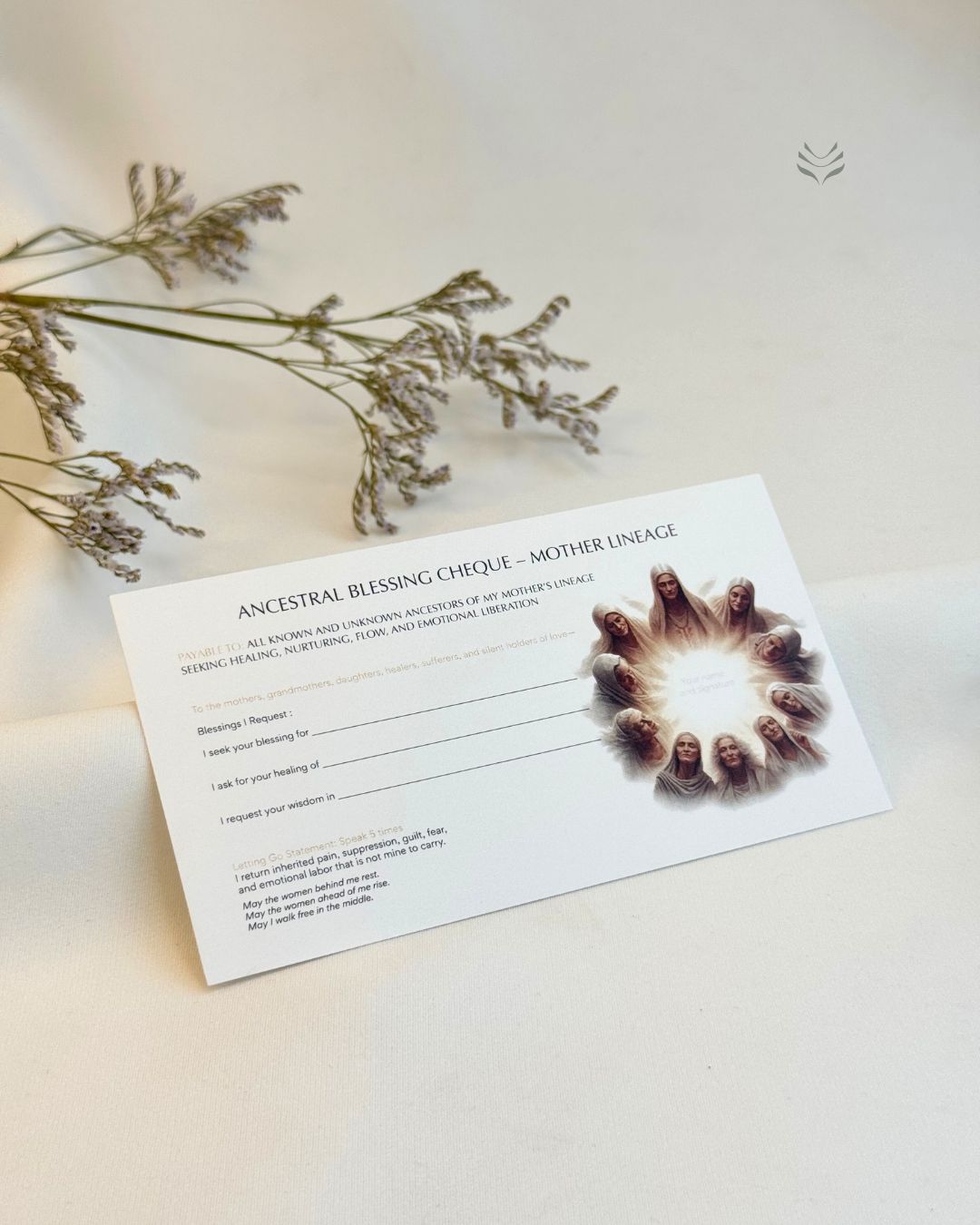 'I Honour My Ancestor' Cheque