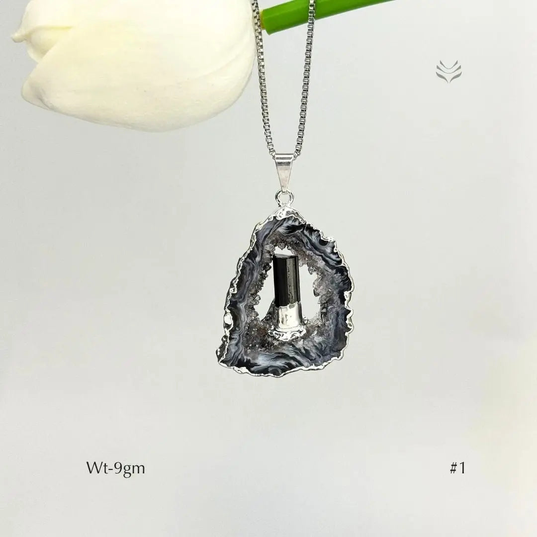 Anti Betrayal Geode Pendant