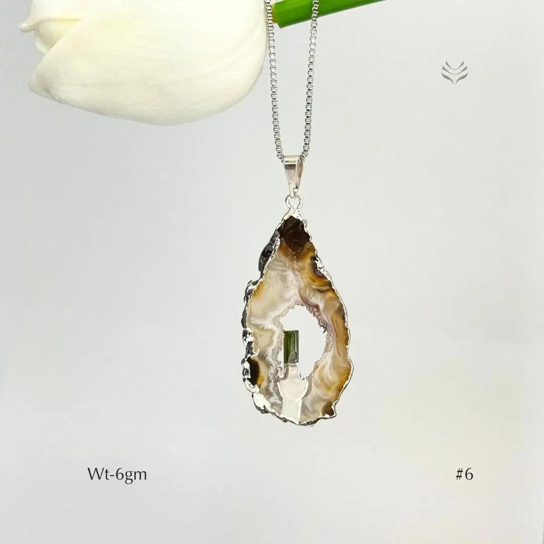 Anti Betrayal Geode Pendant Jewellery