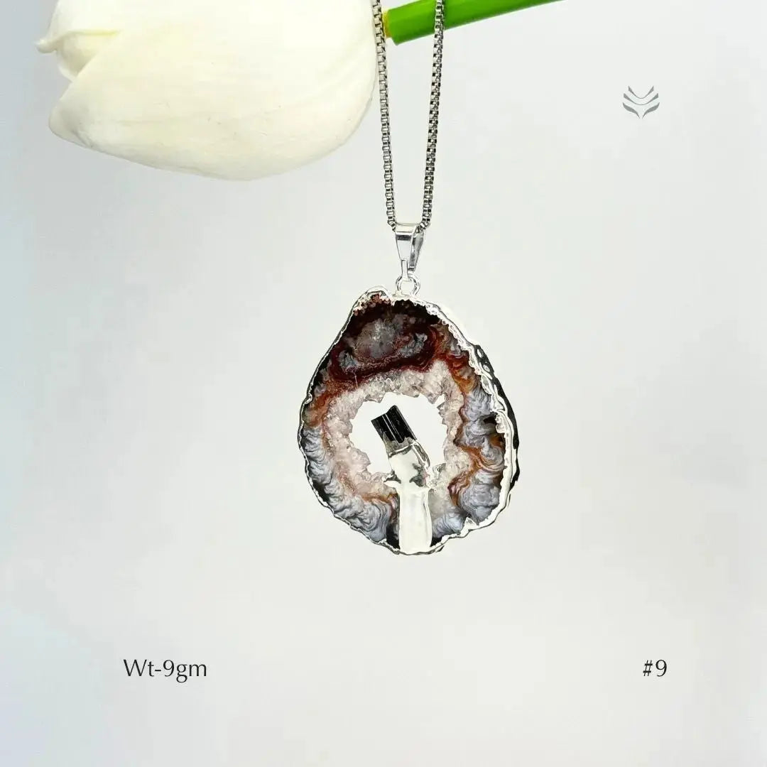 Anti Betrayal Geode Pendant Jewellery