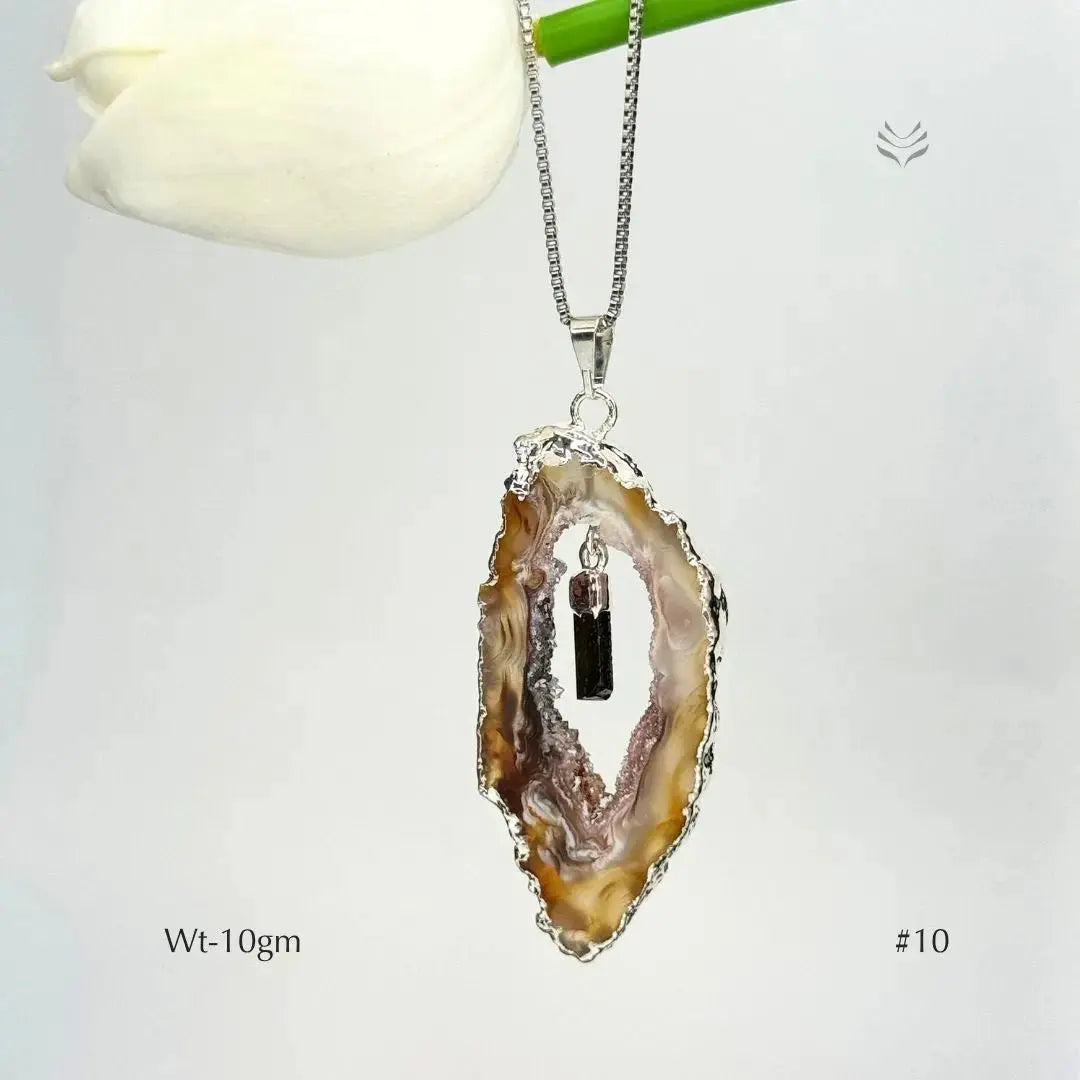 Anti Betrayal Geode Pendant Jewellery