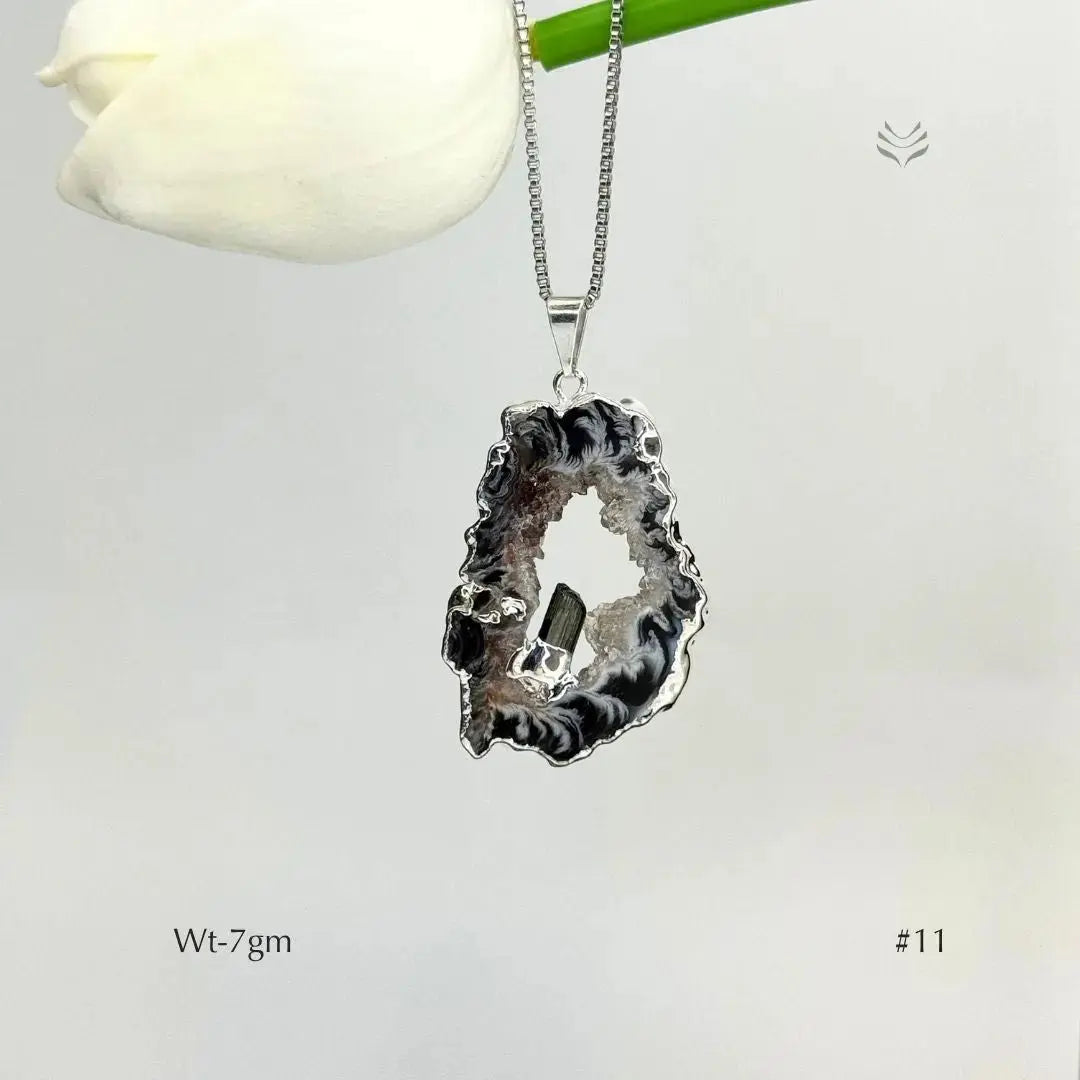 Anti Betrayal Geode Pendant Jewellery
