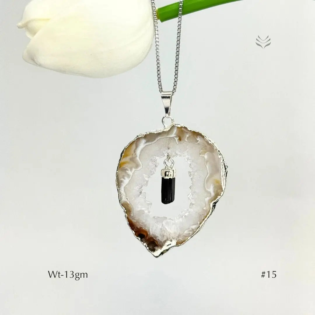 Anti Betrayal Geode Pendant Jewellery