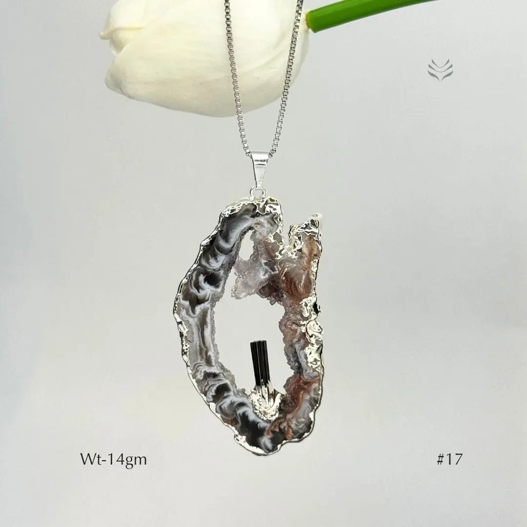 Anti Betrayal Geode Pendant Jewellery