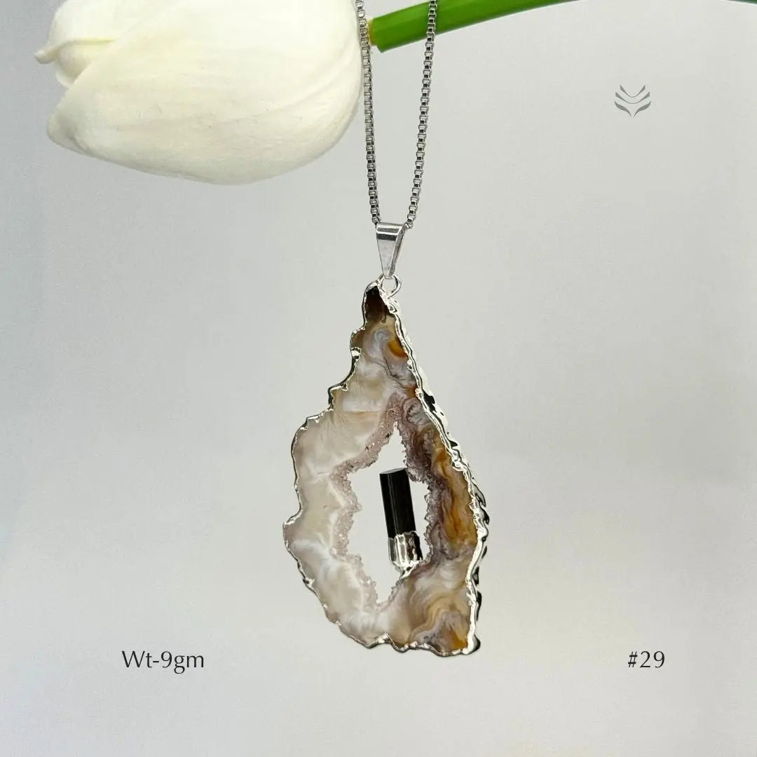 Anti Betrayal Geode Pendant Jewellery
