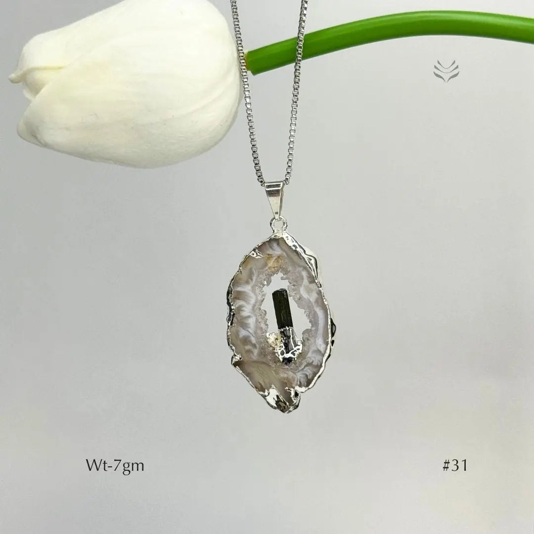 Anti Betrayal Geode Pendant Jewellery