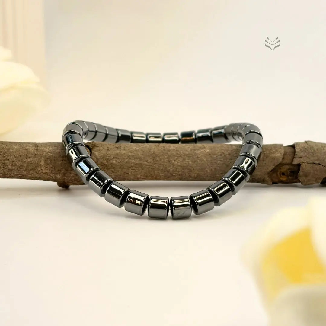 Anti Confusion Hematite Barrel Bracelet Crystal Bracelet