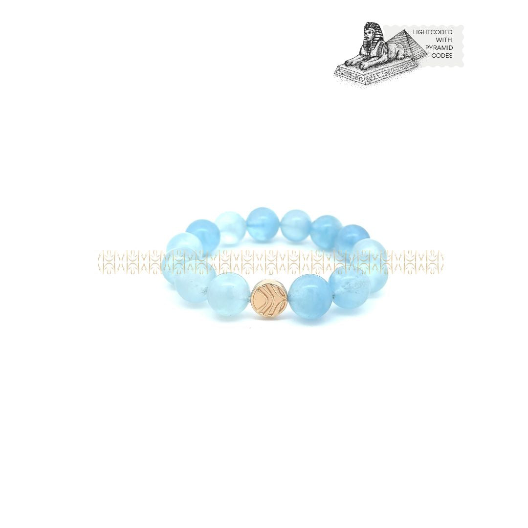 Talisman Of Good Fortune Aquamarine Bracelet 14mm