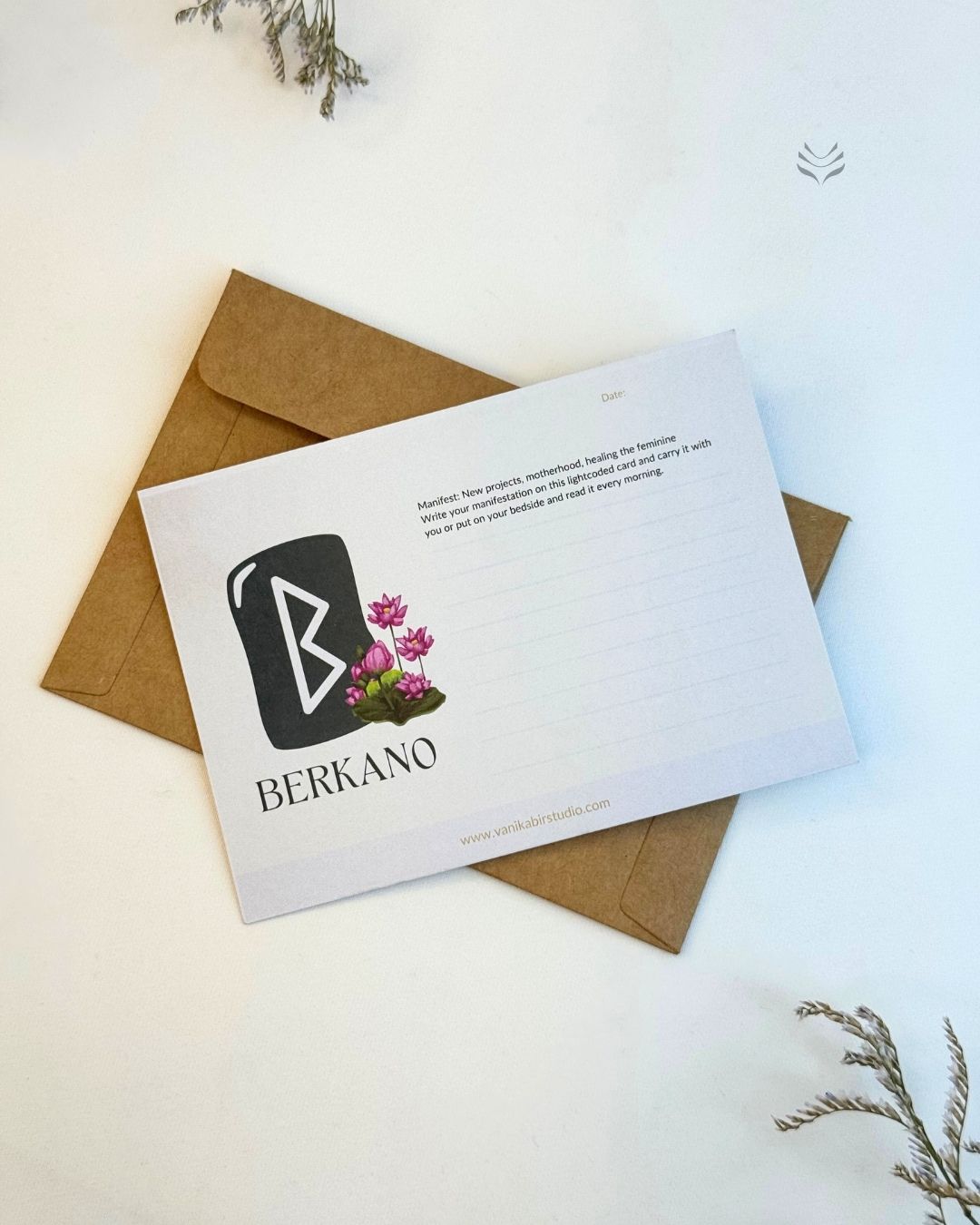 Berkano- For Fertility & Birth (Rune Manifestation Card)