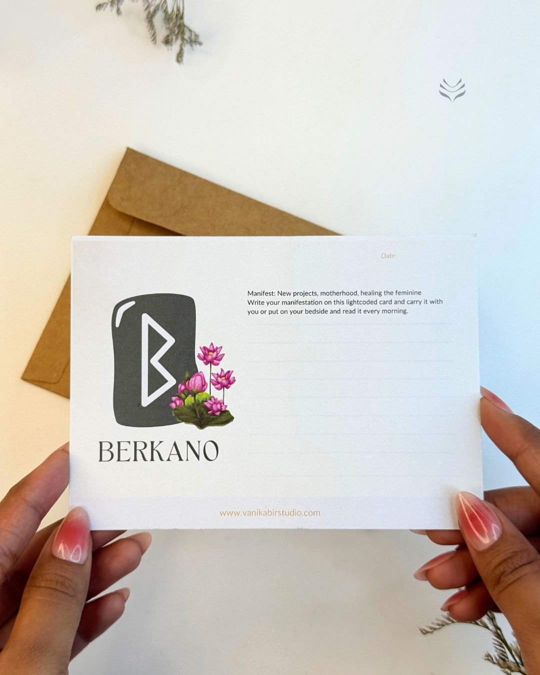 Berkano- For Fertility & Birth (Rune Manifestation Card)