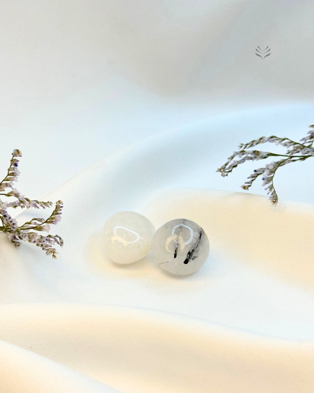 Black Rutile Quartz Tumbles